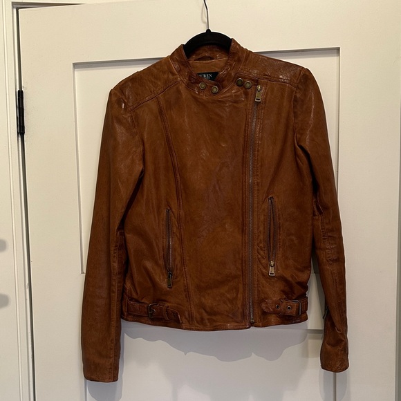 Ralph Brown Leather Jacket - Picture 1 of 6